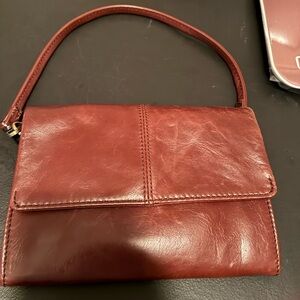 HOBO Rich Brown Leather Clutch